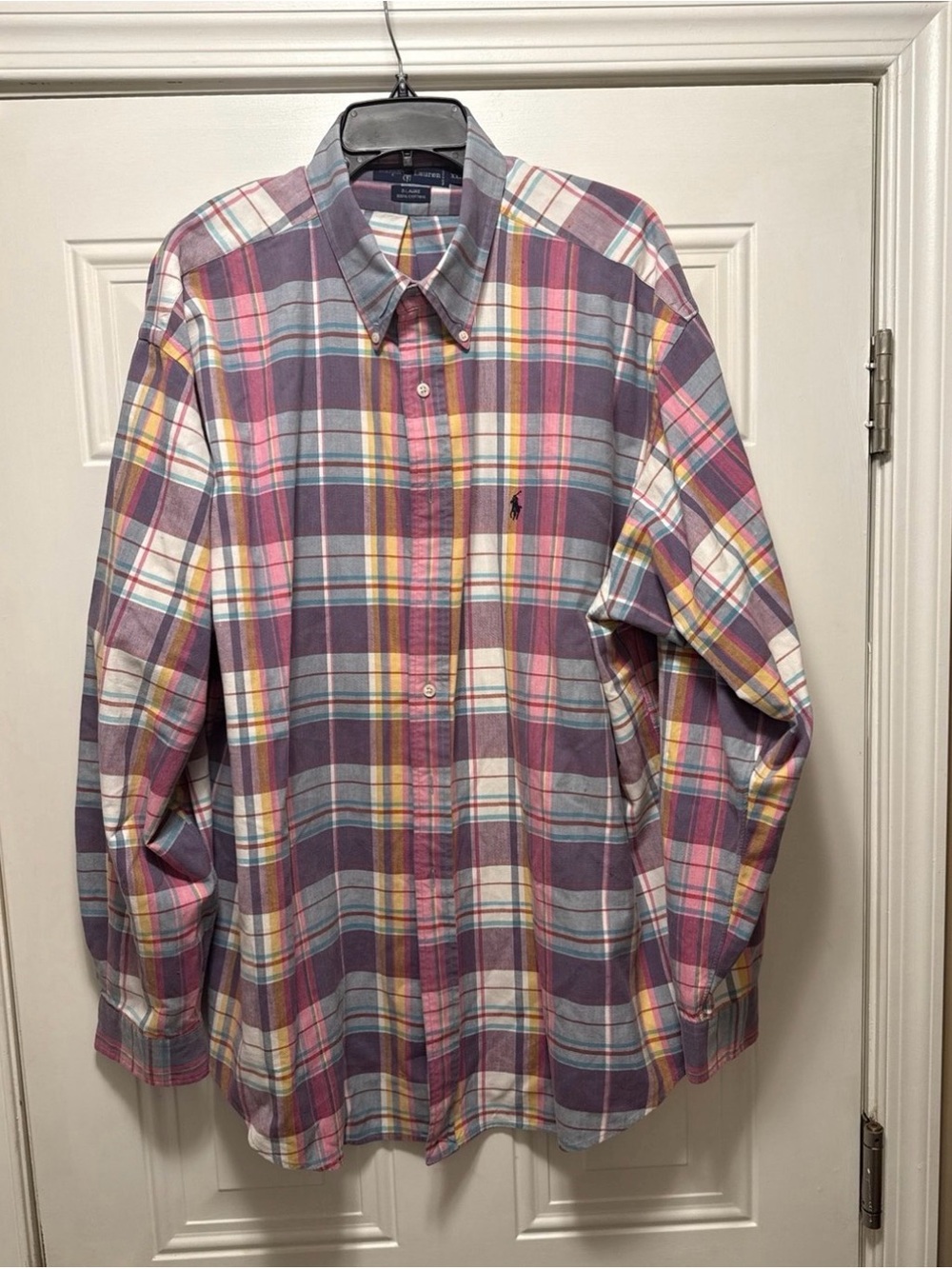 Ralph Lauren Multicolor Plaid Button-Down Shirt - Purple, Pink, Yellow, Blue